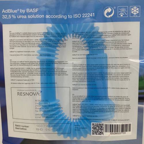 BASF AdBlue® | 32.50% Urea Solution for Diesel Engines - 10L