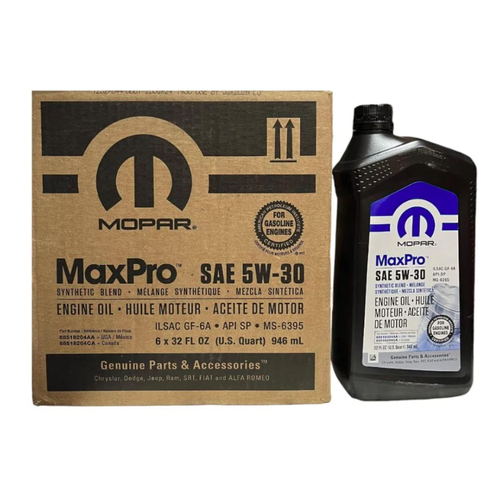Mopar | MaxPro 5W-30 Synthetic Blend Motor Oil - 946ml * 12 Pack
