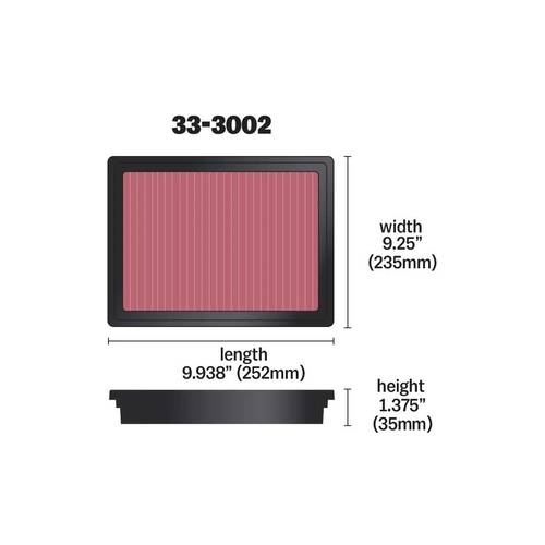 K&N | High-Performance Engine Air Filter for Isuzu and Mazda (2012-2025)