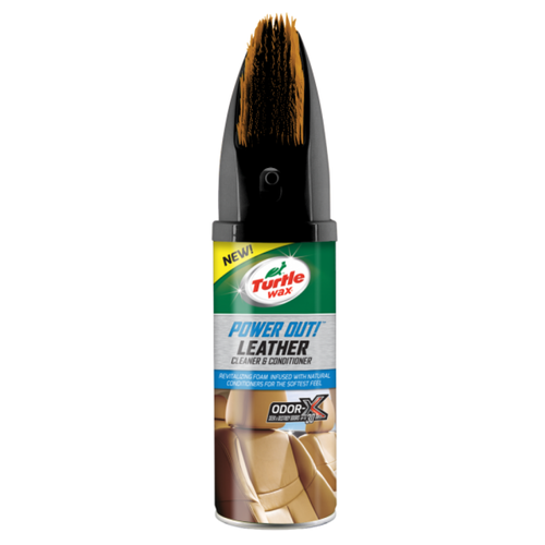TURTLE WAX POWER OUT LEATHER CLEANER&CONDITIONER FOAM 400ML