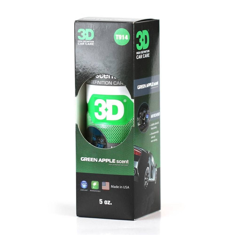 3D AUTO A/C SPRAY GREEN APPLE 150 ML