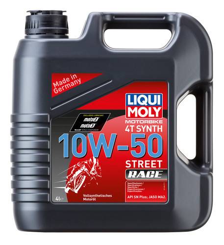 LIQUI MOLY | Motorbike Synth 4T 10W-50 Street Race - Full Synthetic Engine Oil - 4L