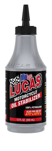Lucas | Motorcycle Oil Stabilizer Heavy Duty Friction Reducer & Oil Fortifier - 355 mL