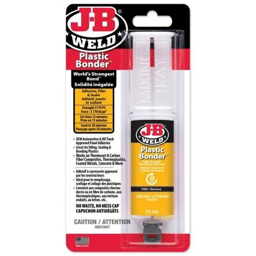 WELD PLASTIC 25ML BONDER SYRINGE
