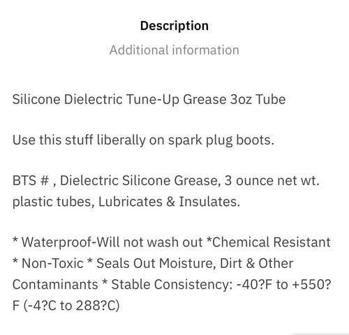 BTS | Dielectric Silicone Grease Lubricates & Insulates (85g)