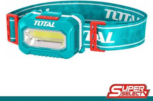 TOTAL | 200 Lumens Professional LED Headlamp Powered by 3xAAA Batteries - THL013AAA5 (Made in China)
