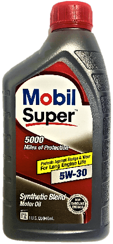 Mobil | Super 5000 Synthetic Blend 5W-30 Motor Oil - 946ml