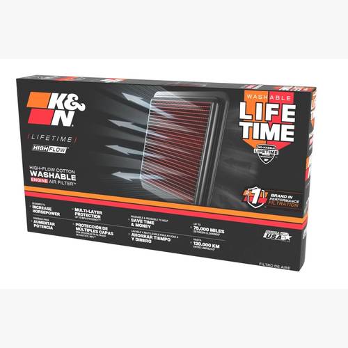  K&N  فلتر الهواء  المحرك 33-2475 - أداء فائق لشيفروليه إمبالا 3.6L (2012–2016)