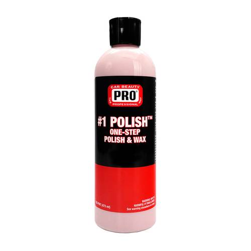 PRO #1 POLISH ONE-STEP&WAX 473ML/بوليش خطوة واحدة+كارنوبا واكس