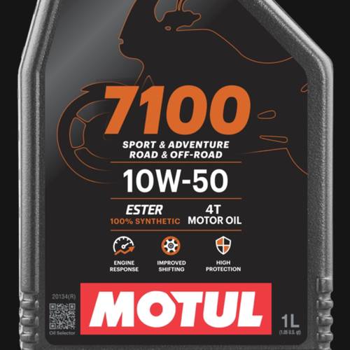 Motul | 7100 4T 10W-50 100% Synthetic Motorcycle Oil - 1L