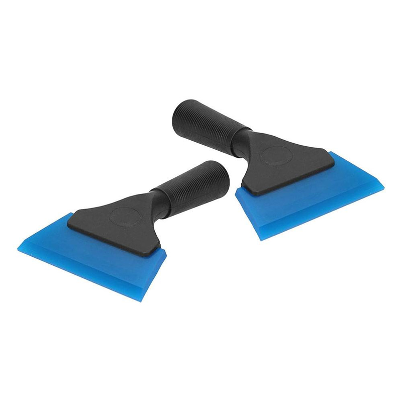 VOLT | BLUE RUBBER SQUEEGEE WITH HANDLE FOR GLASS CLEANING AND TINT INSTALLATION