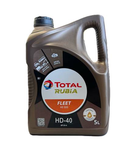 TOTAL RUBIA FLEET | HD-40 (SAE 40) Diesel Engine Oil - 5L