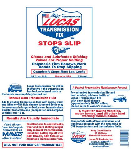 LUCAS Transmission Fix (Stops Slip) - 710 mL