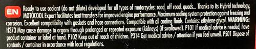 MOTUL MOTOCOOL EXPERT READY TO USE MOTORCYCLE COOLANT 1L