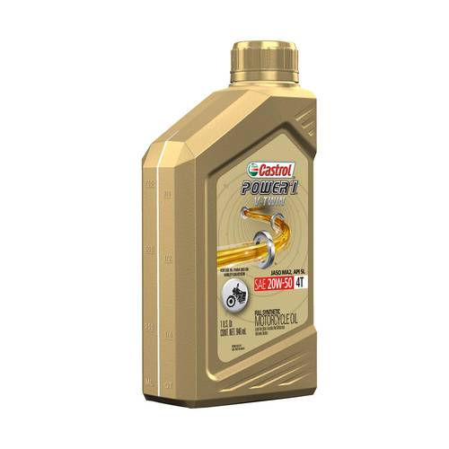 Castrol | Power 1 V-Twin 4T Full Synthetic Motorcycle Oil 20W-50 - 946ml