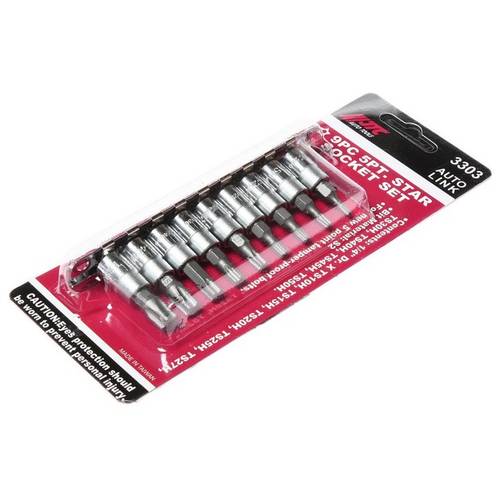 9PC 5PT STAR SOCKET SET