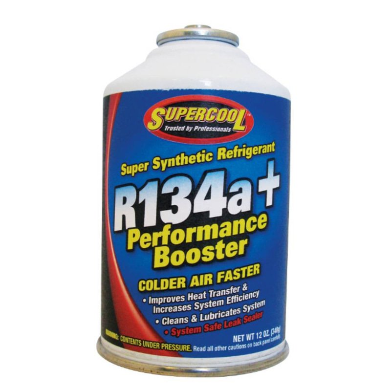 R-134A WITH PERFORMANCE BOOSTER AND LEAK