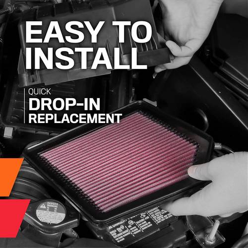 K&N | High-Flow Replacement Air Filter for Hyundai & Kia Models - (2017-2026)