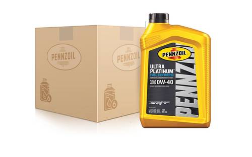 الإنجليزية: Pennzoil Ultra Platinum | Full Synthetic SAE 0W-40 Motor Oil, Case of 12 Bottles (946 mL Each)