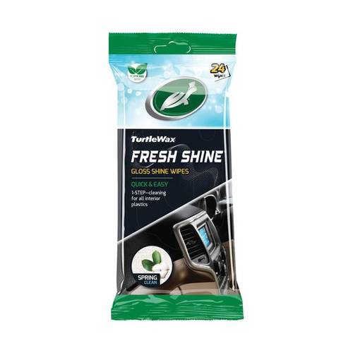 TURTLEWAX FRESH SHINE GLOSS WIPES 24 PC
