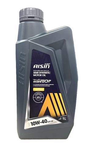 AISIN | econTECH+ 10W40 Semi Synthetic Engine Oil - 1 Liter
