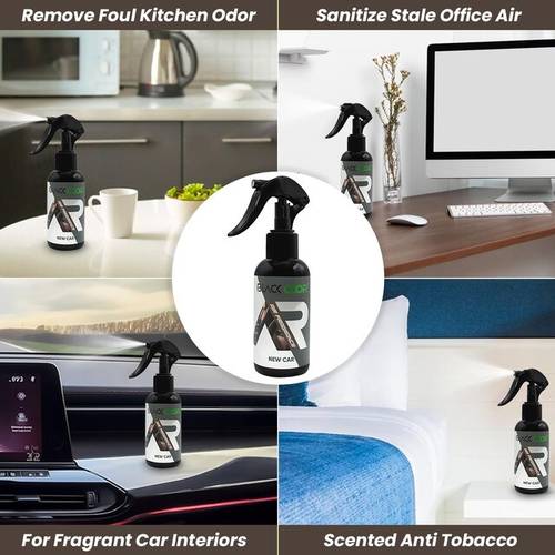 AGC BLACK ODOR BO-32 AIR FRAGRANCE NEW CAR SPRAY 120ML/معطر بخاخ رائحة الوكالة