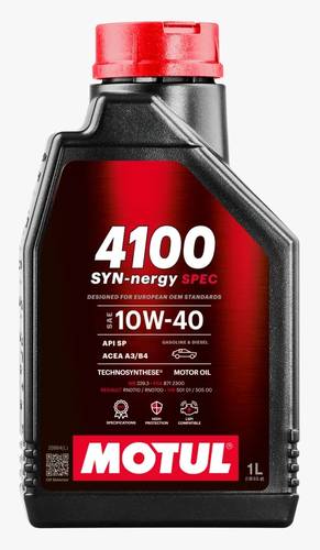 موتول | زيت محرك 4100 Synergie+ 10W40 نصف تخليقي - 1 لتر