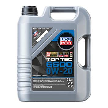 LIQUI MOLY ENGINE OIL TOPTEC 6600 0W20 C5/C6 5L