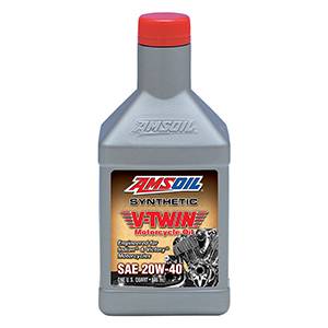 AMSOIL | 20W-40 100% Synthetic V-Twin Motorcycle Oil - 946ML.