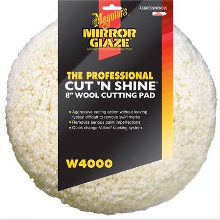 MEGUIARS W4000 CUTING SHINE WOOL PAD