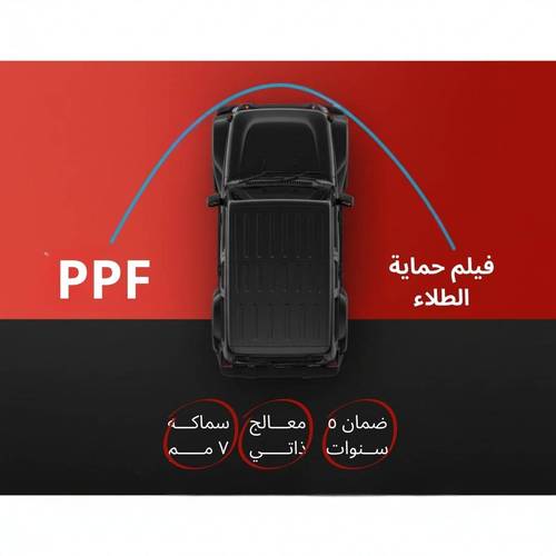 فيلم حماية الطلاء PPF من NANO APEX | حماية فائقة بتقنية الشفاء الذاتي