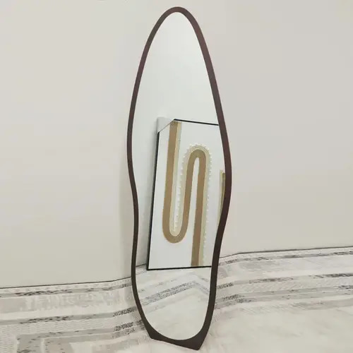 مراية خشب بني غامق