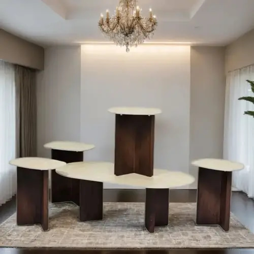 طقم طاولة فوق سيراميك 5 قطع