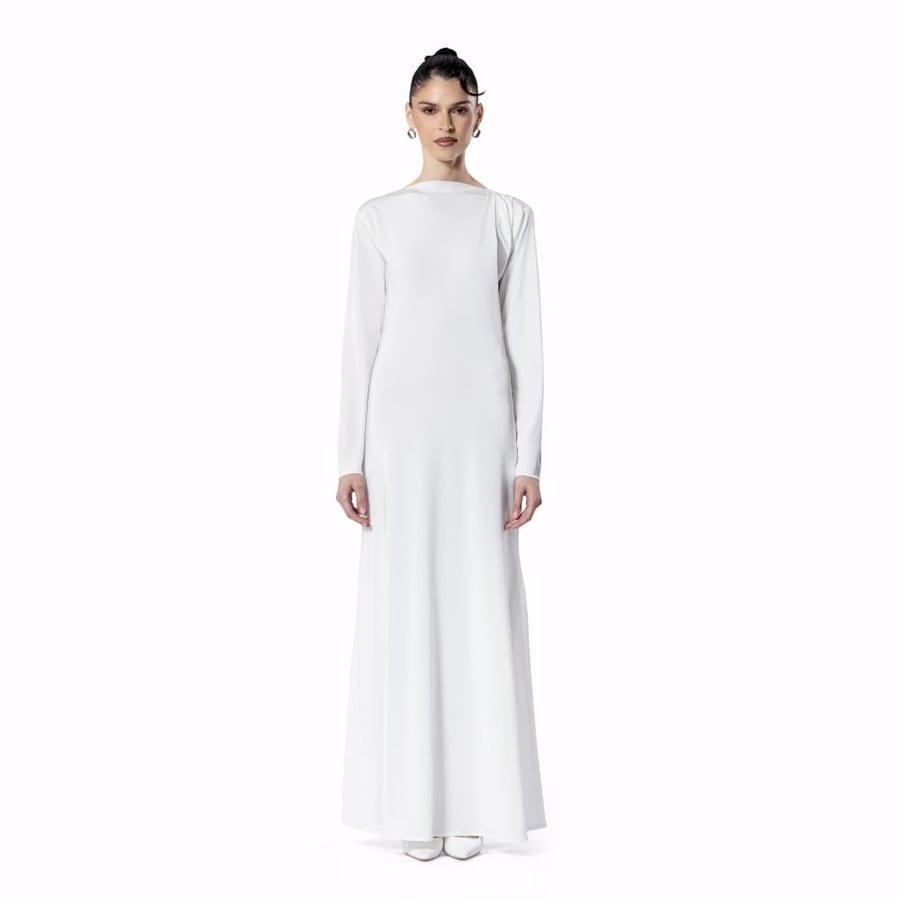 Soft Shoulder Pleats – WHITE