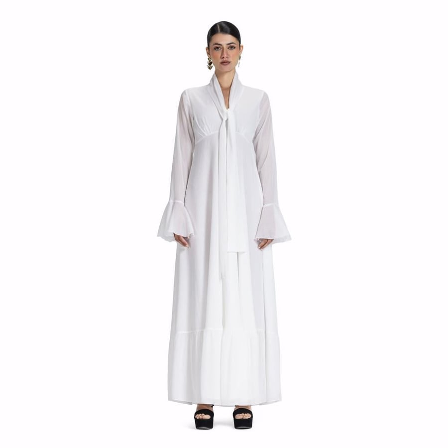 Maison Ein Shimmer Chiffon Lined Maxi Dress