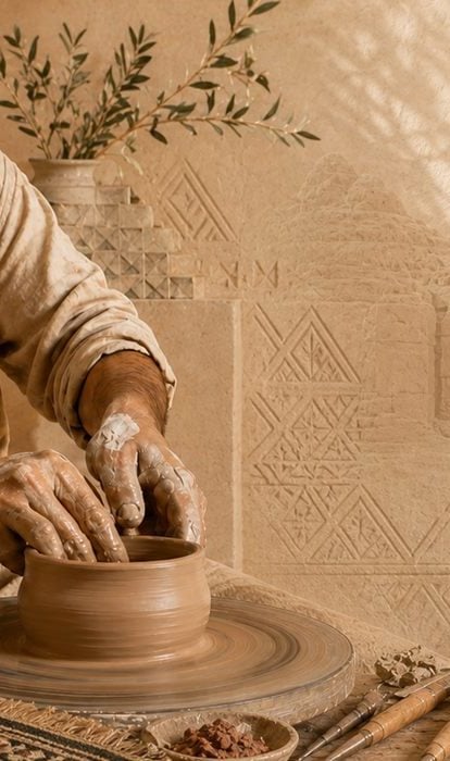 أنامل الأرض من الطين إلى الهوية