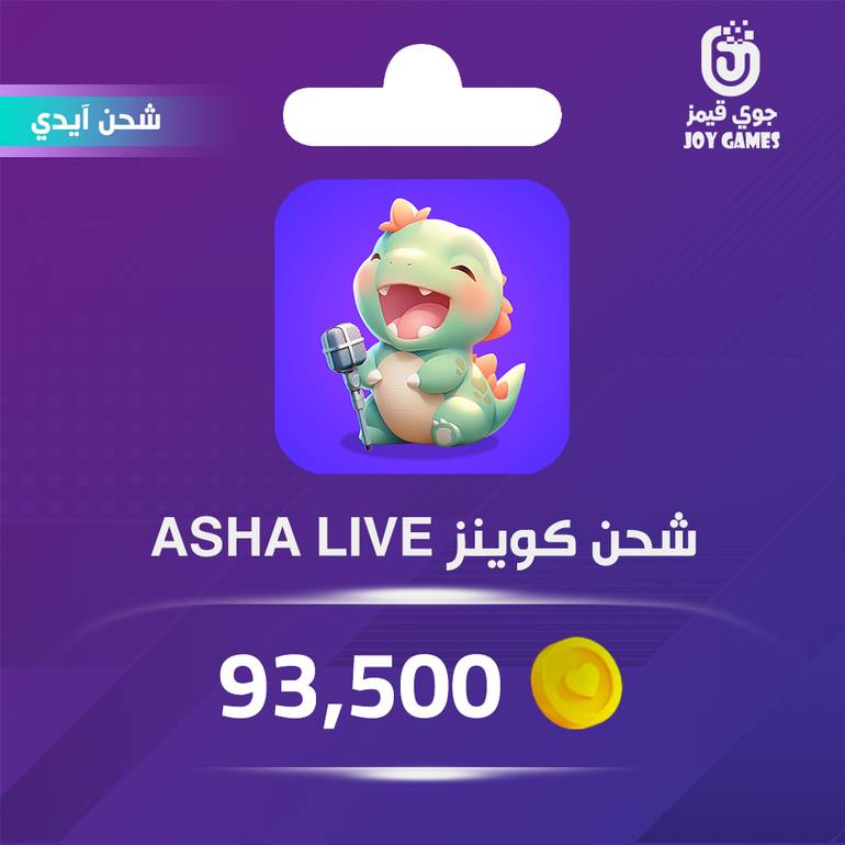 Asha Live Recharge Coins 93,500 Id