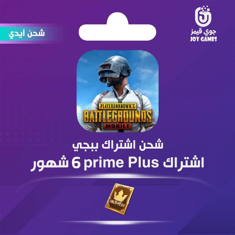شحن اشتراك ببجي برايم بلس 6 شهور
