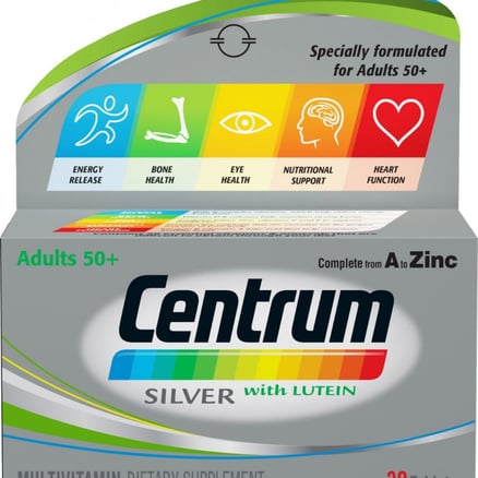 CENTRUM SILVER WITH LUTEIN 30 TAB