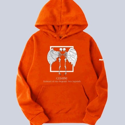 هودي الجوزاء أورانج-  GEMINI HOODIE