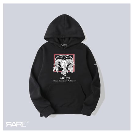  هودي الحمل أسود -  ARIES HOODIE