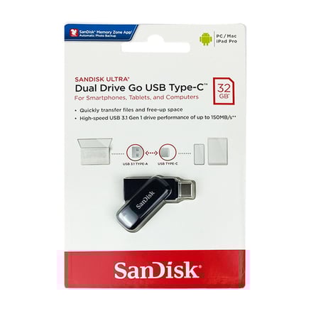 ذاكرة فلاش Dual Drive Go USB Type-c مزدوجة  SANDISK ULTRA