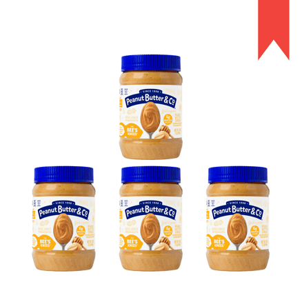 4 حبات زبدة الفول السوداني " بالعسل " ( Peanut Butter & CO )