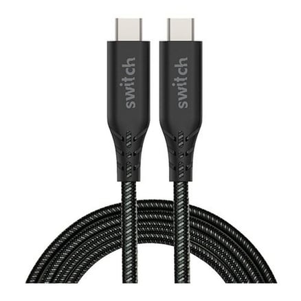 كيبل Type C to Type C من Switch بطول 1.2 متر - باللون الأسود_image_0