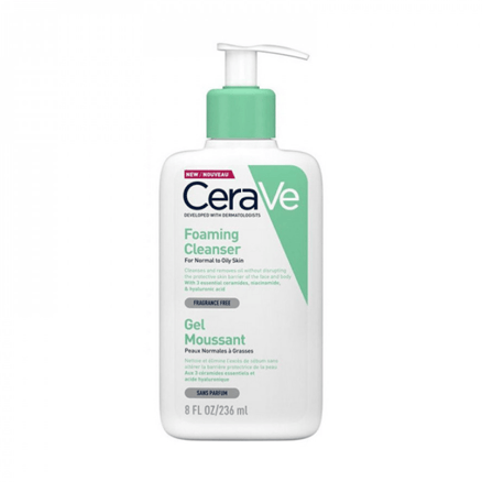 CeraVe FoaminG Facial Cleanser for Normal to Oily Skin - 236ml