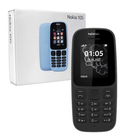 هاتف نوكيا 105 ، لون اسود , شريحتين