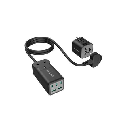 منصة 3 منافذ PD منفذين USB بقوة 75W مع فيش جداري من Ravpower