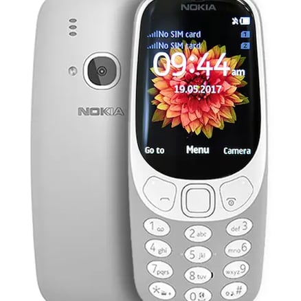 نوكيا 3310 هاتف ثنائي الشريحة ذاكرة 16 ميجابايت - رمادي