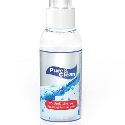 Pure & Clean Isopropyl Alcohol 70% Spray 100ml