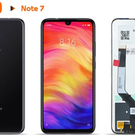 Xiaomi Redmi Note 7 screen
